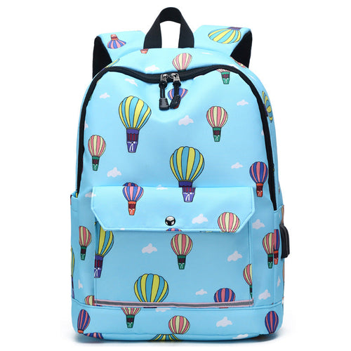 Backpack Female Backpack Computer Rechargeable Schoolbag