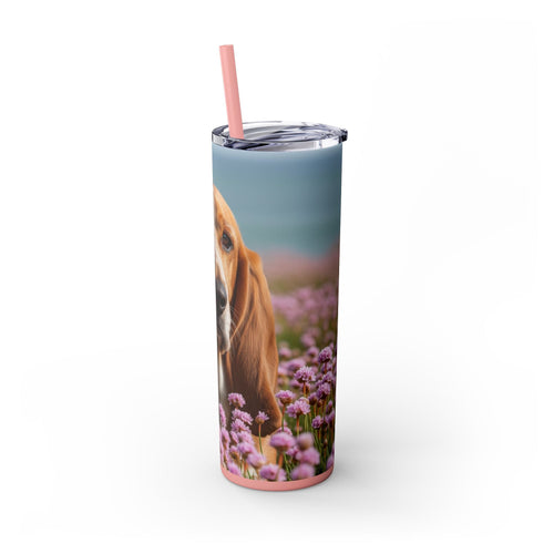 Skinny Tumbler with Straw – 20 oz Stainless Steel Cup