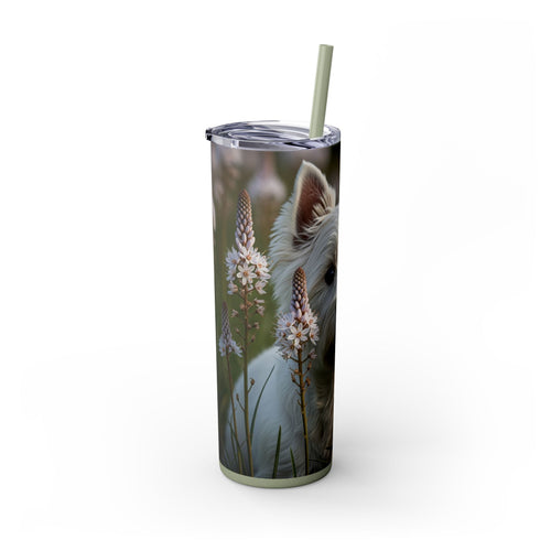 Skinny Tumbler with Straw – 20 oz Stainless Steel Cup