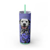 Skinny Tumbler with Straw – 20 oz Stainless Steel Cup