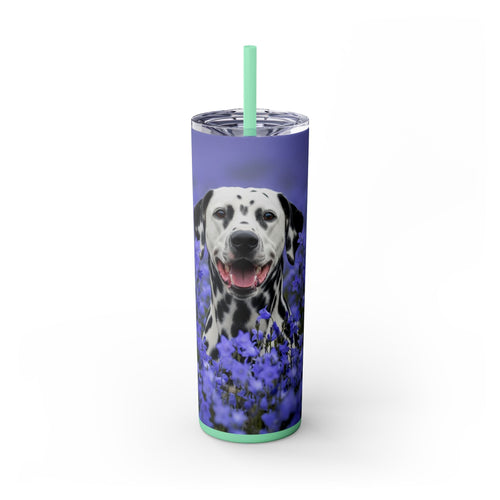 Skinny Tumbler with Straw – 20 oz Stainless Steel Cup