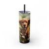 Skinny Tumbler with Straw – 20 oz Stainless Steel Cup
