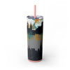 Skinny Tumbler with Straw – 20 oz Stainless Steel Cup
