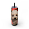 Skinny Tumbler with Straw – 20 oz Stainless Steel Cup