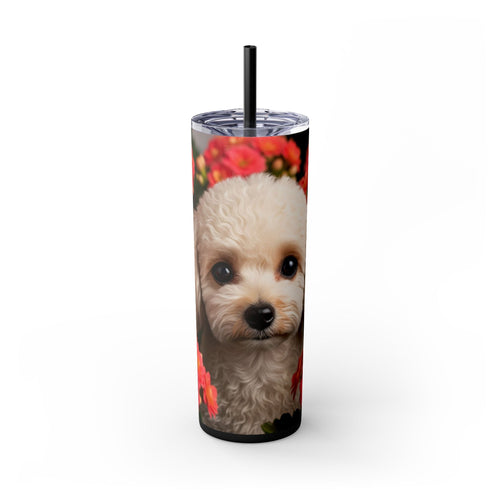 Skinny Tumbler with Straw – 20 oz Stainless Steel Cup