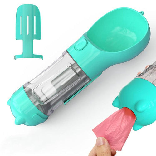 3-in-1 Pet Travel Water Bottle Feeder