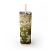 Skinny Tumbler with Straw – 20 oz Stainless Steel Cup