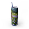 Skinny Tumbler with Straw – 20 oz Stainless Steel Cup
