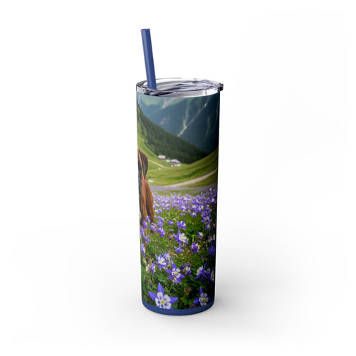 Skinny Tumbler with Straw – 20 oz Stainless Steel Cup