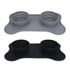 Silicone Pet Double Bowl with Mat