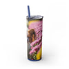 Skinny Tumbler with Straw – 20 oz Stainless Steel Cup