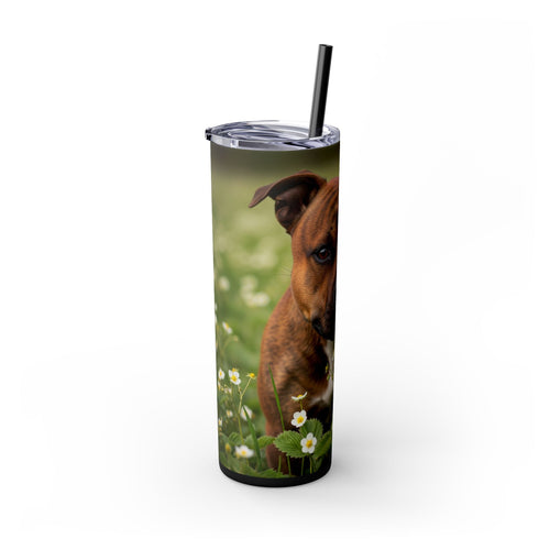Skinny Tumbler with Straw – 20 oz Stainless Steel Cup