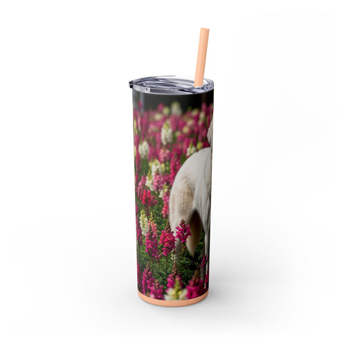 Skinny Tumbler with Straw – 20 oz Stainless Steel Cup