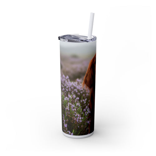 Skinny Tumbler with Straw – 20 oz Stainless Steel Cup