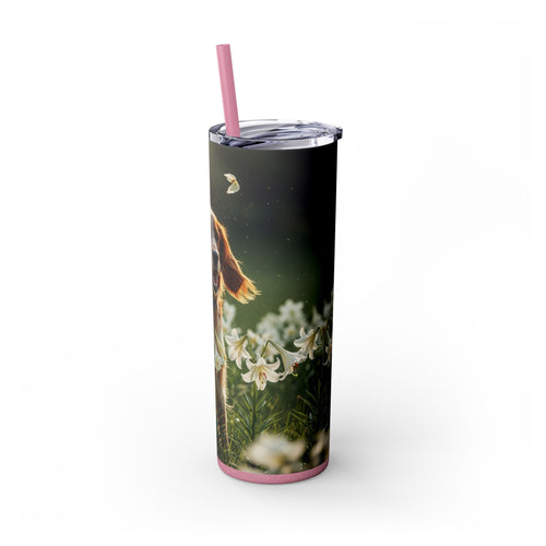 Skinny Tumbler with Straw – 20 oz Stainless Steel Cup