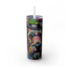 Skinny Tumbler with Straw – 20 oz Stainless Steel Cup