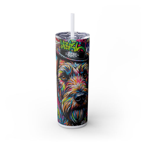 Skinny Tumbler with Straw – 20 oz Stainless Steel Cup