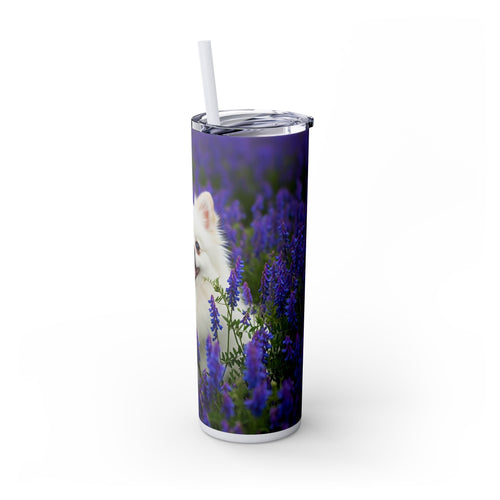Skinny Tumbler with Straw – 20 oz Stainless Steel Cup