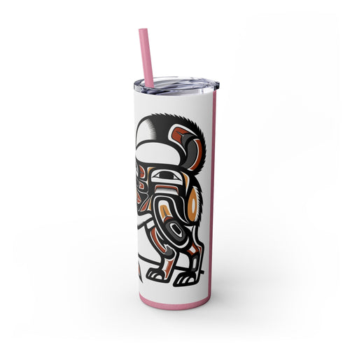 Skinny Tumbler with Straw – 20 oz Stainless Steel Cup