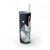 Skinny Tumbler with Straw – 20 oz Stainless Steel Cup
