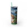 Skinny Tumbler with Straw – 20 oz Stainless Steel Cup