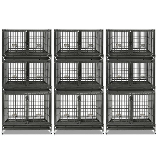 43 Three-Tier Foldable Dog Crate 43TTS