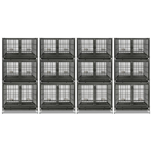43 Three-Tier Foldable Dog Crate 43TTS