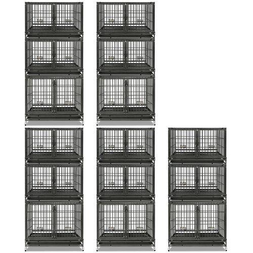 43 Three-Tier Foldable Dog Crate 43TTS