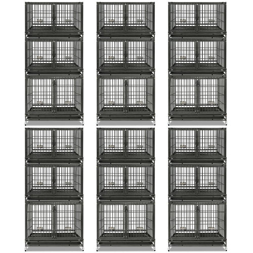 43 Three-Tier Foldable Dog Crate 43TTS