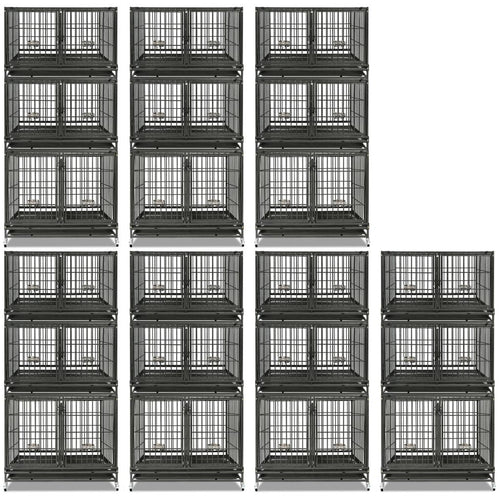 43 Three-Tier Foldable Dog Crate 43TTS