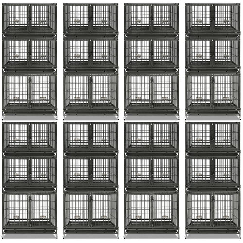 43 Three-Tier Foldable Dog Crate 43TTS
