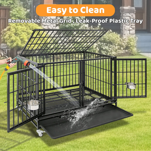 43 Three-Tier Foldable Dog Crate 43TTS