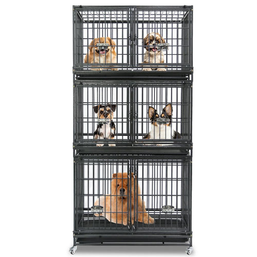43 Three-Tier Foldable Dog Crate 43TTS