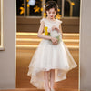 Children's Summer High-end European And American Flower Girl Dress Catwalk Piano Performance
