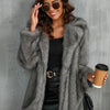 Autumn And Winter Women's Toka Fur Collar Coat