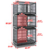 43 Three-Tier Foldable Dog Crate 43TTS