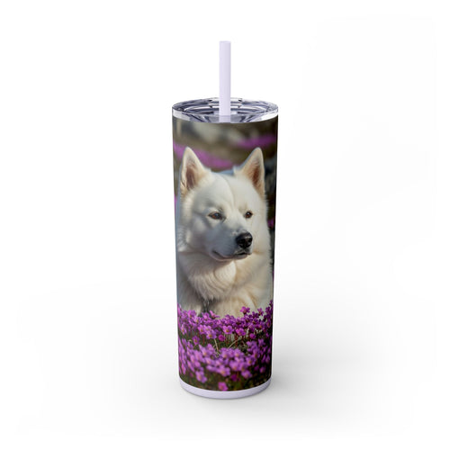 Skinny Tumbler with Straw – 20 oz Stainless Steel Cup