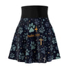 Faith & Paw Prints Women's Skater Skirt — AOP Christian Pet Lover Skirt