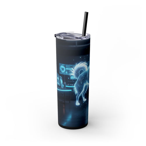 Skinny Tumbler with Straw – 20 oz Stainless Steel Cup