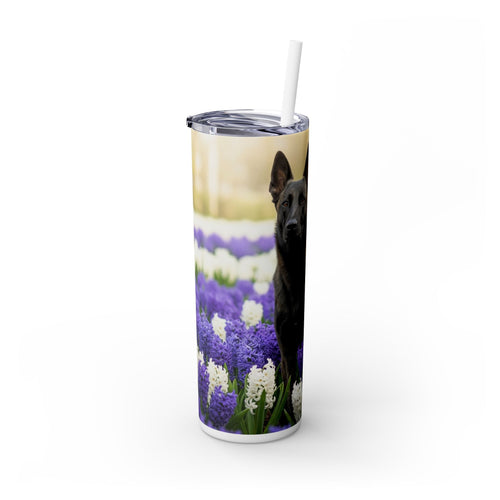 Skinny Tumbler with Straw – 20 oz Stainless Steel Cup