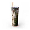 Skinny Tumbler with Straw – 20 oz Stainless Steel Cup