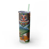 Skinny Tumbler with Straw – 20 oz Stainless Steel Cup