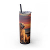 Skinny Tumbler with Straw – 20 oz Stainless Steel Cup