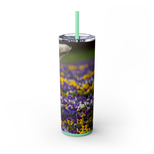 Skinny Tumbler with Straw – 20 oz Stainless Steel Cup
