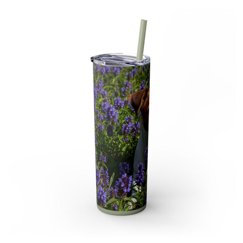 Skinny Tumbler with Straw – 20 oz Stainless Steel Cup