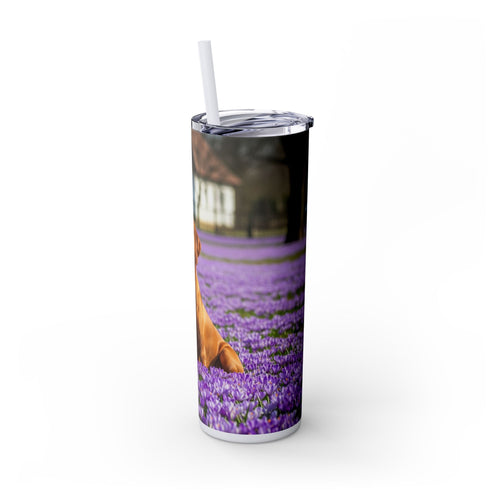 Skinny Tumbler with Straw – 20 oz Stainless Steel Cup