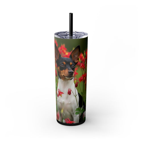 Skinny Tumbler with Straw – 20 oz Stainless Steel Cup