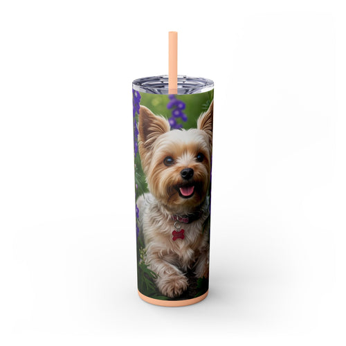 Skinny Tumbler with Straw – 20 oz Stainless Steel Cup