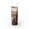 Skinny Tumbler with Straw – 20 oz Stainless Steel Cup