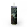 Skinny Tumbler with Straw – 20 oz Stainless Steel Cup